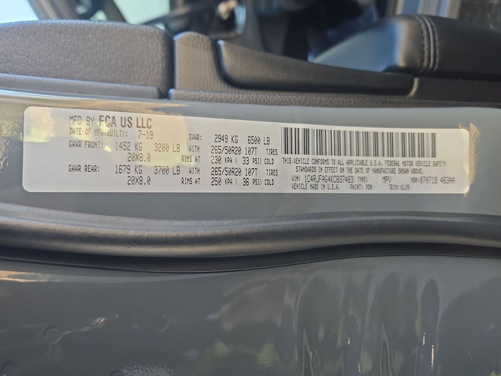 2019 Jeep Grand Cherokee Altitude