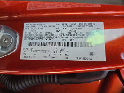 2020 Ford Escape Titanium Hybrid