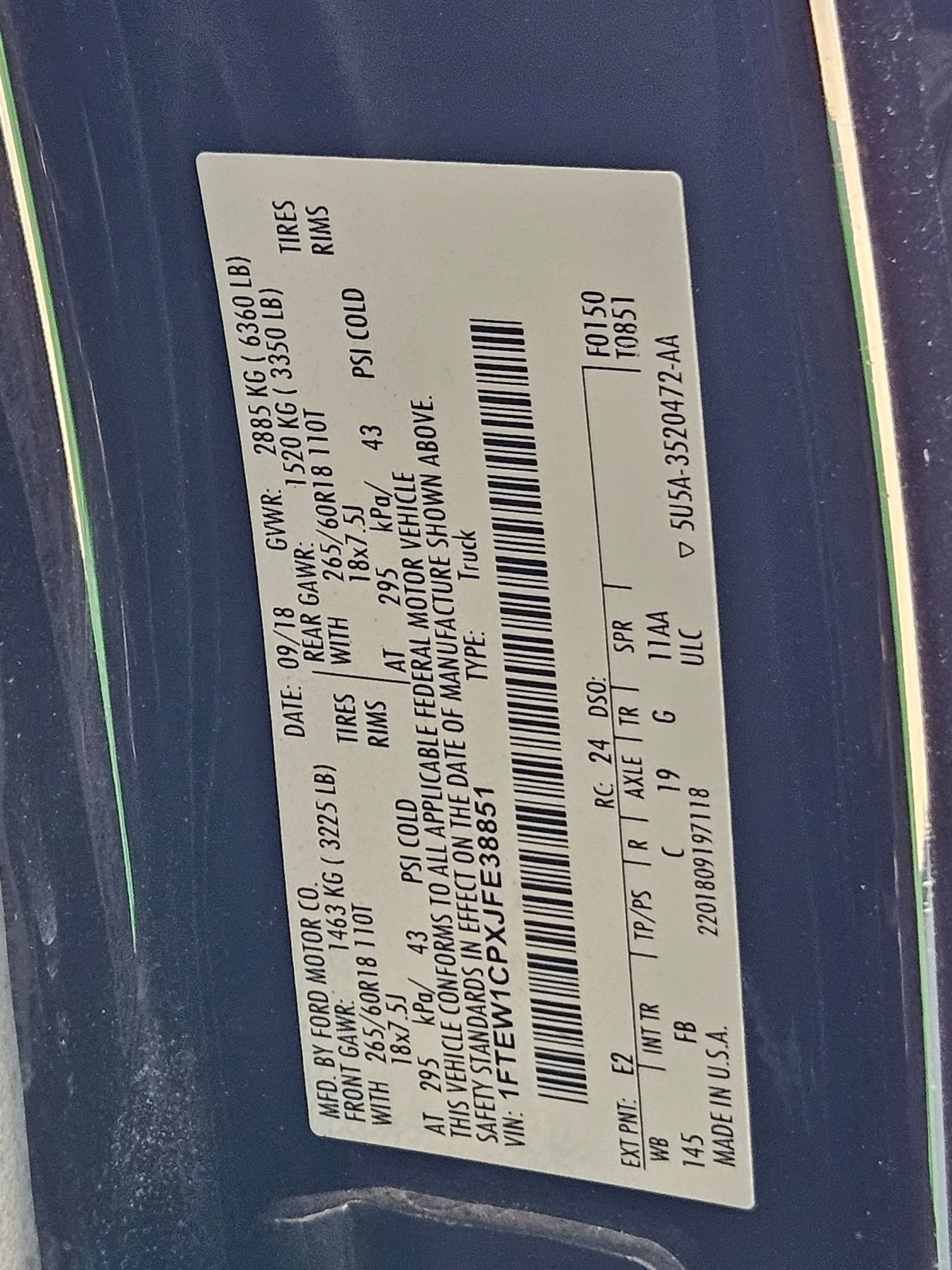 2018 Ford F-150 XLT