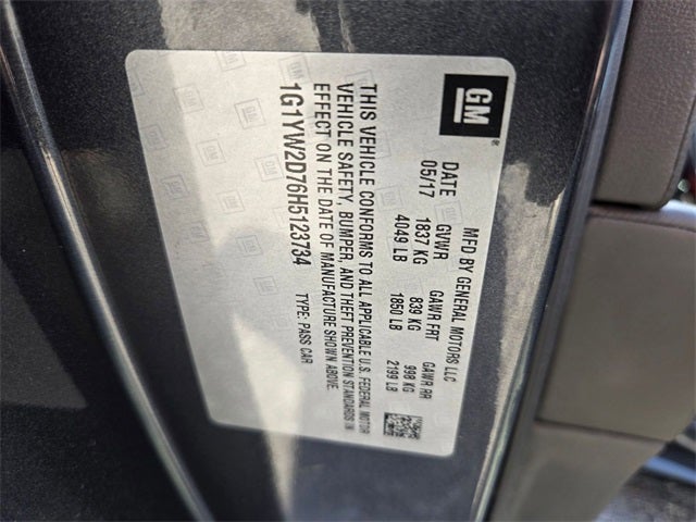 2017 Chevrolet Corvette Grand Sport 1LT