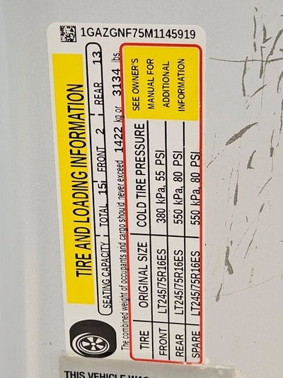 2021 Chevrolet Express 3500 LS Passenger