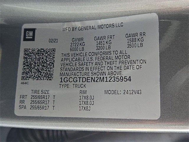 2021 Chevrolet Colorado Z71