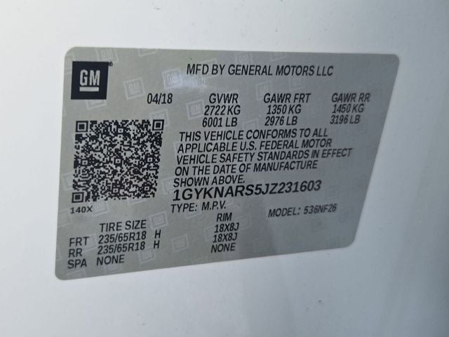 2018 Cadillac XT5 Base