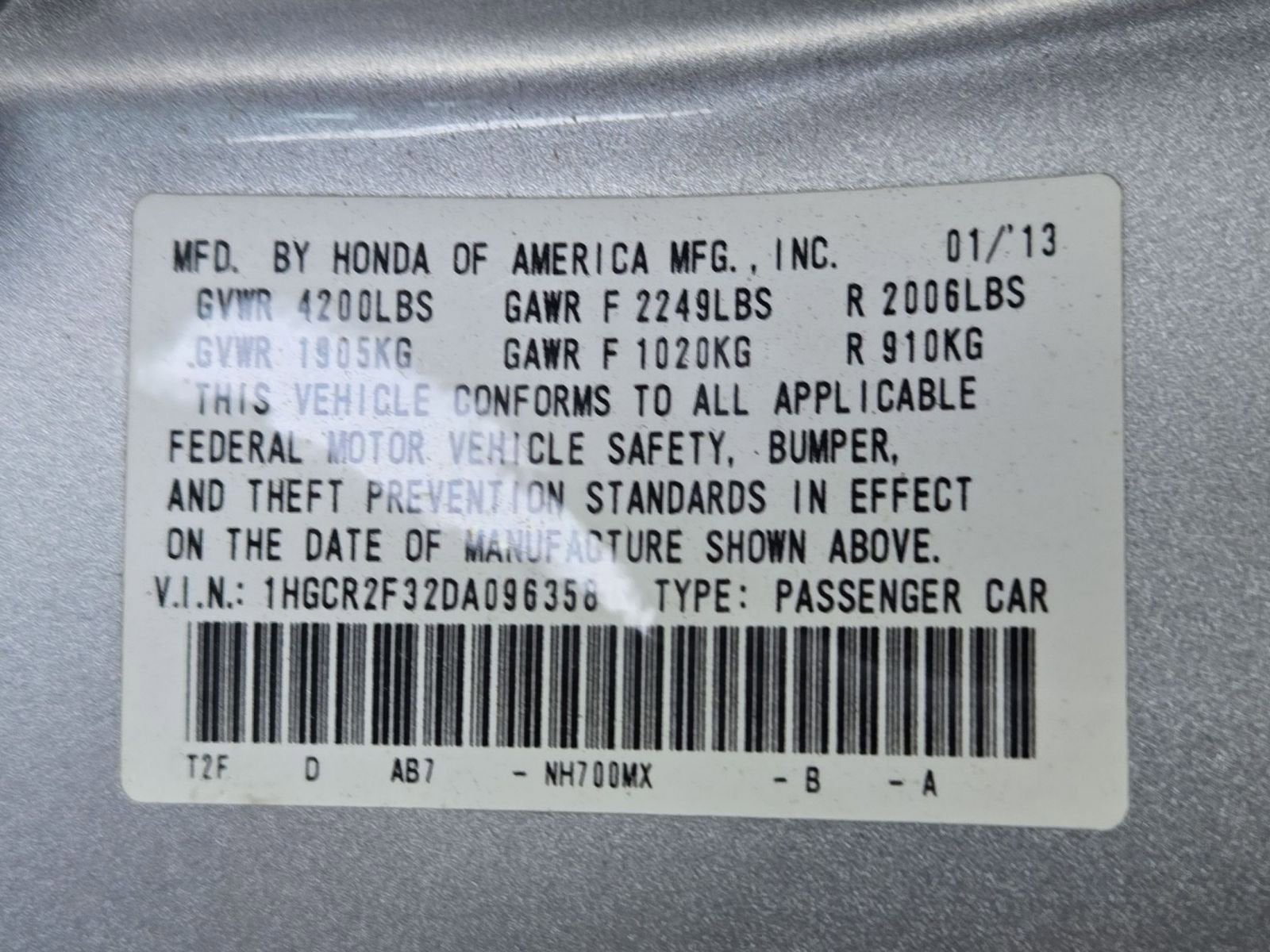 2013 Honda Accord LX