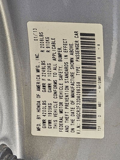 2013 Honda Accord LX