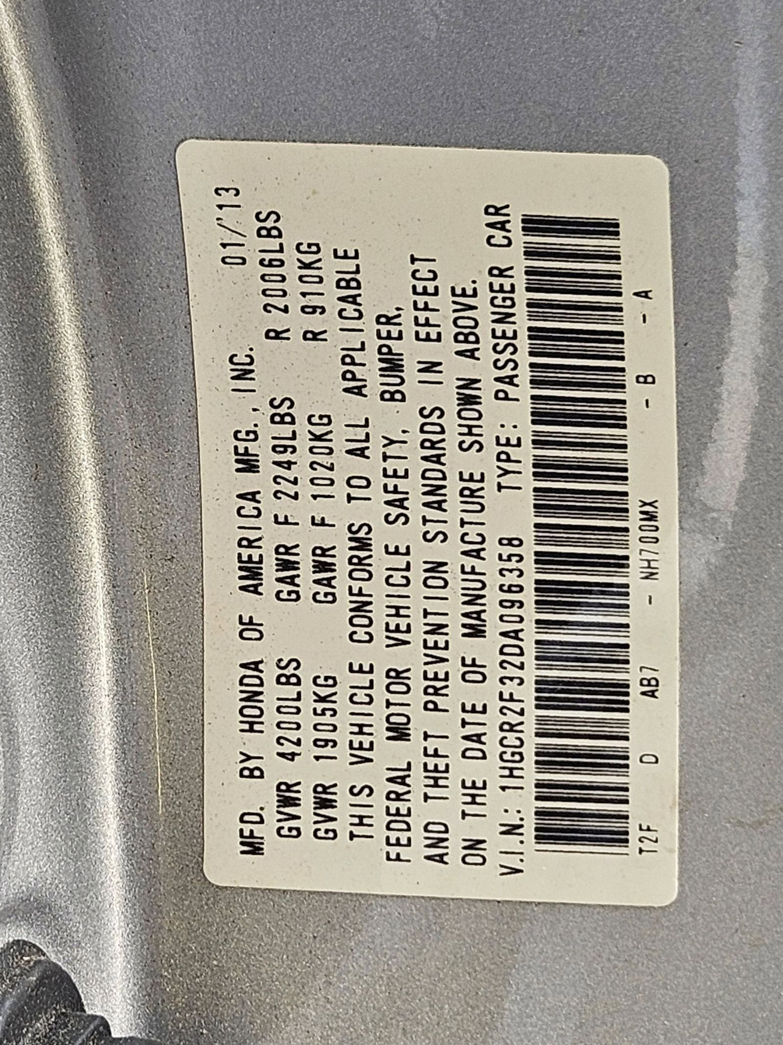 2013 Honda Accord LX