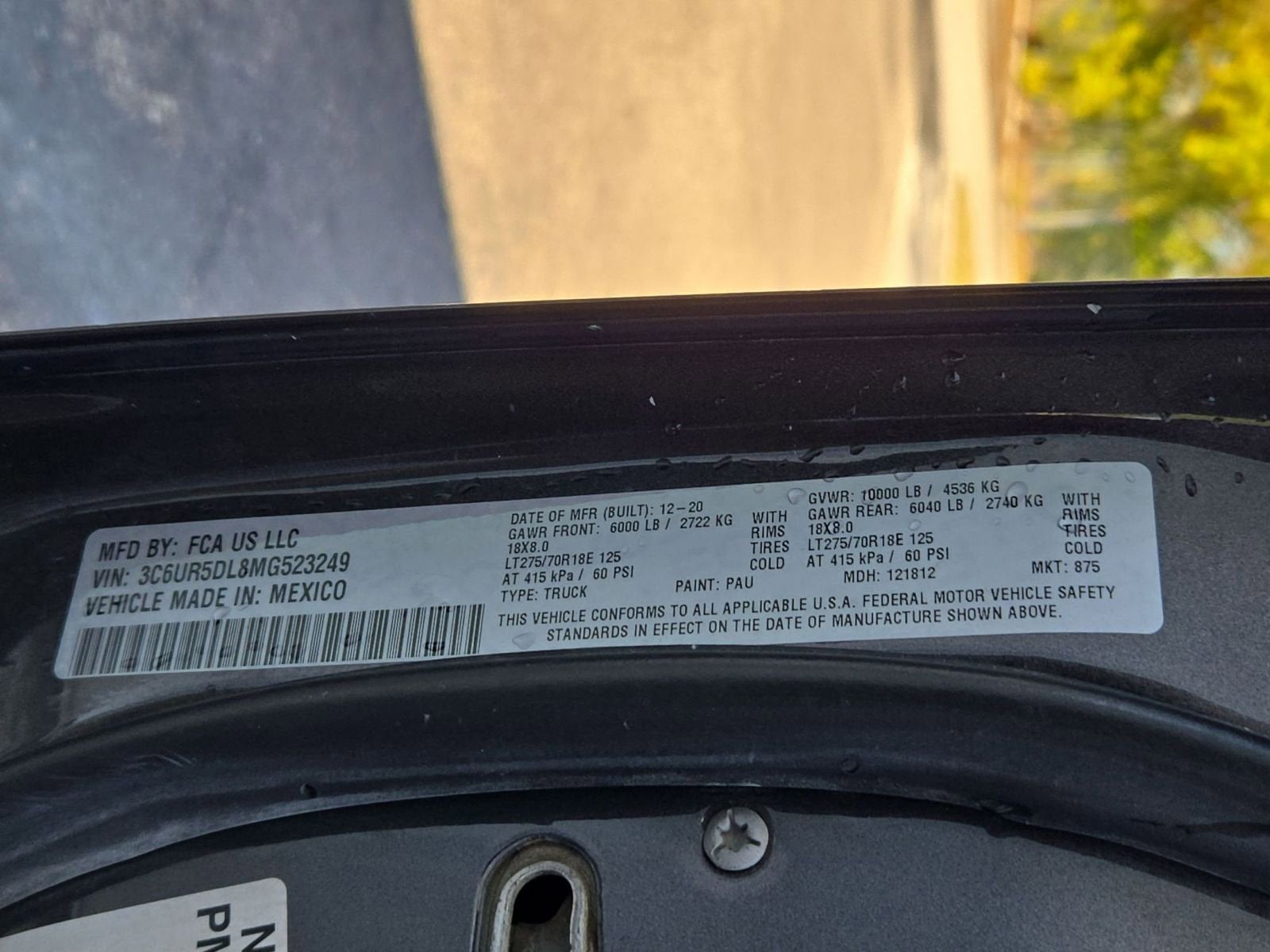 2021 RAM 2500 Big Horn