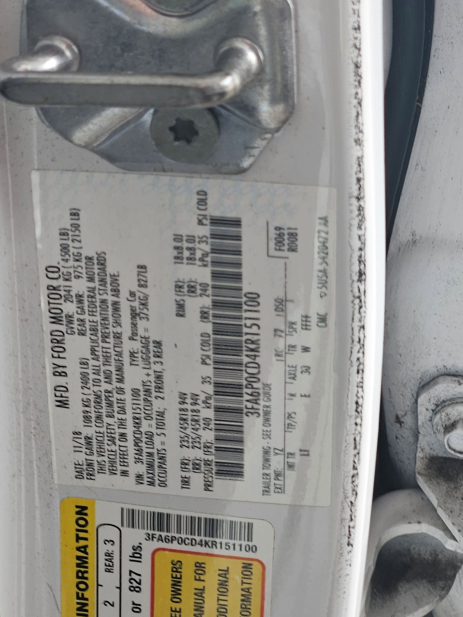 2019 Ford Fusion SEL