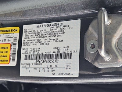 2019 Ford Fusion S