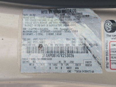 2007 Ford Fusion SEL