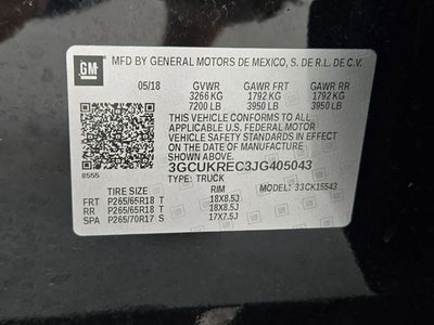 2018 Chevrolet Silverado 1500 LT LT2