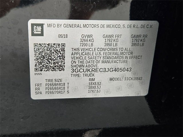 2018 Chevrolet Silverado 1500 LT LT2