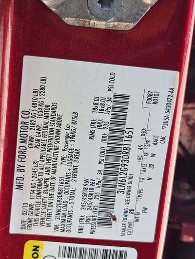 2013 Lincoln MKZ Base
