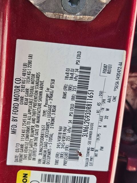 2013 Lincoln MKZ Base