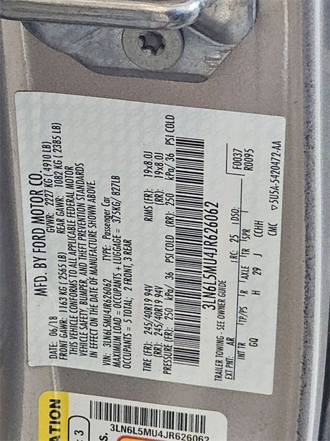 2018 Lincoln MKZ Hybrid Reserve