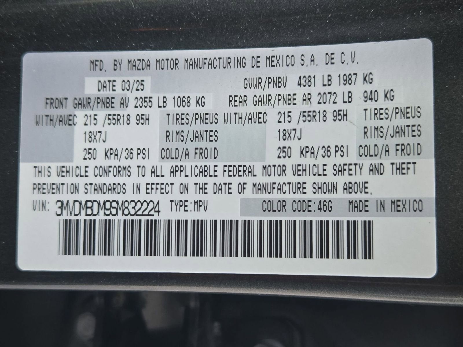 2025 Mazda Mazda CX-30 2.5 S Premium Package