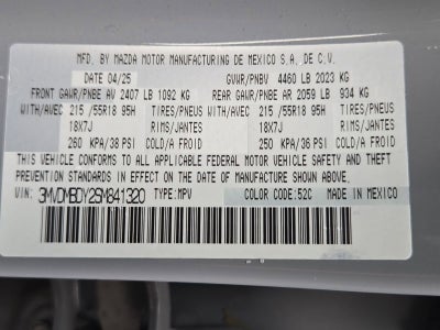 2025 Mazda Mazda CX-30 2.5 Turbo Premium Package