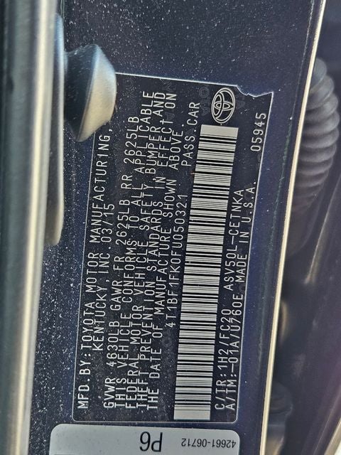 2015 Toyota Camry LE