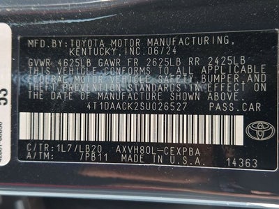 2025 Toyota Camry XSE