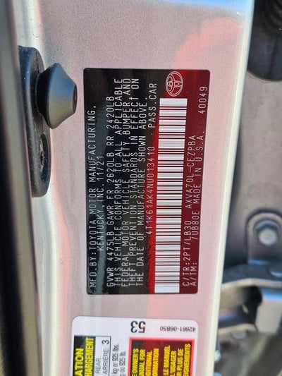 2022 Toyota Camry XSE