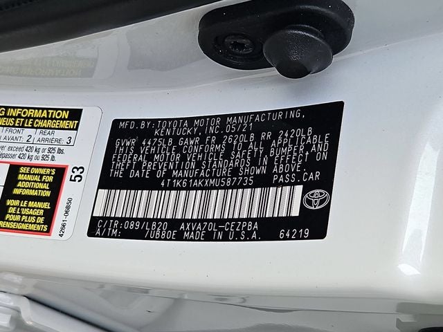 2021 Toyota Camry XSE