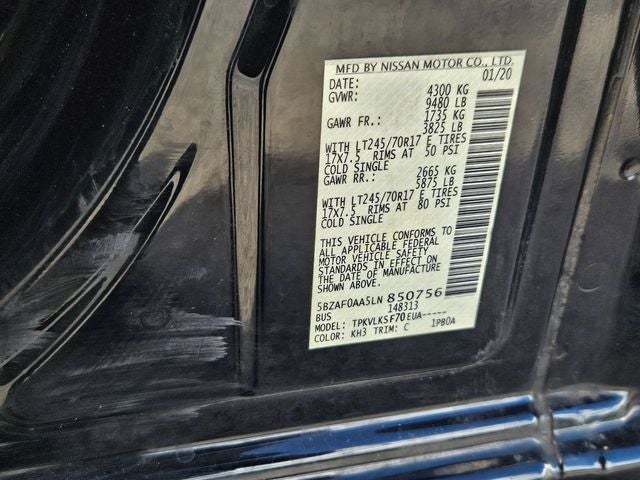 2020 Nissan NV Passenger SL