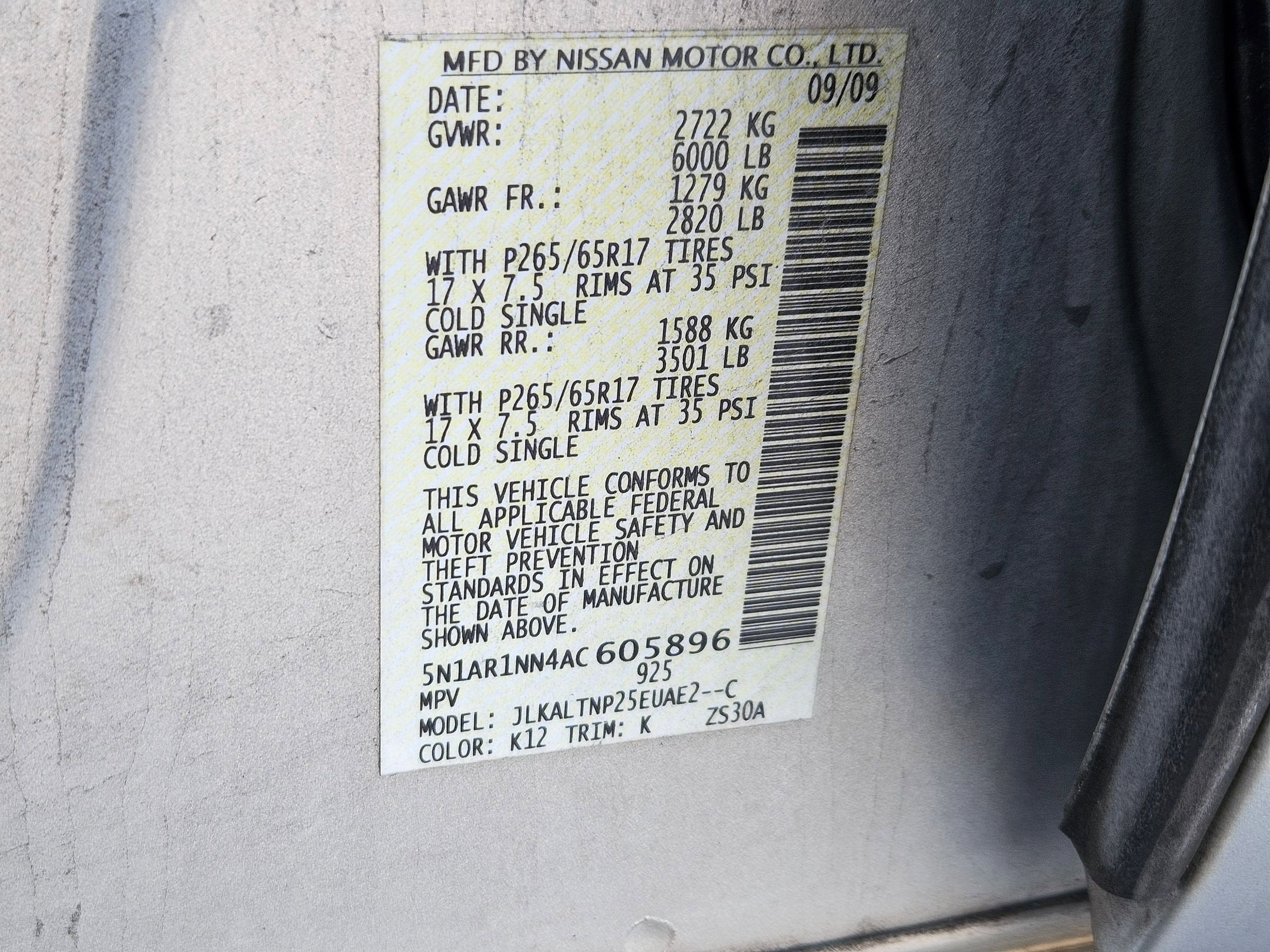 2010 Nissan Pathfinder SE