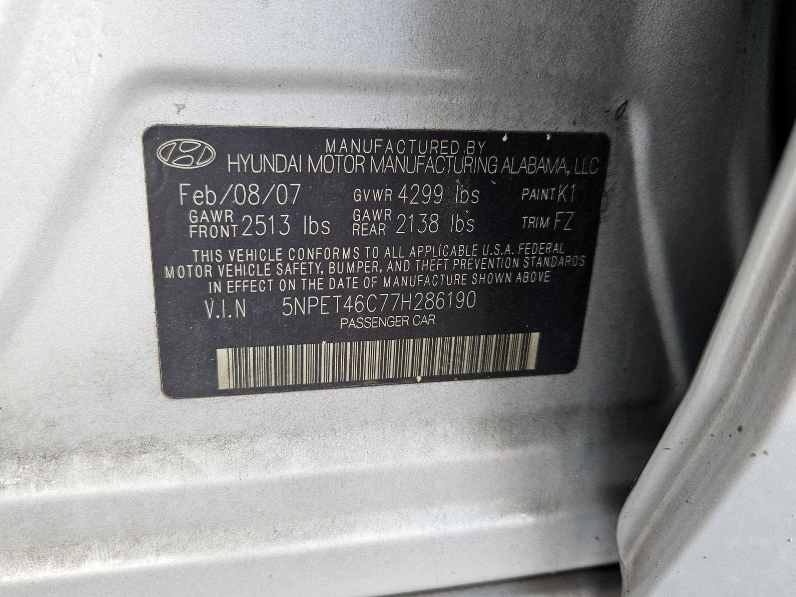 2007 Hyundai Sonata GLS