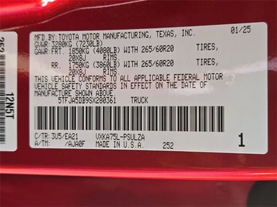 2025 Toyota Tundra Limited