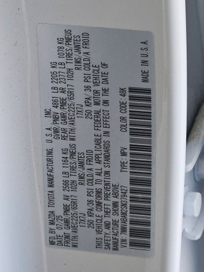 2025 Mazda Mazda CX-50 2.5 S Select Package