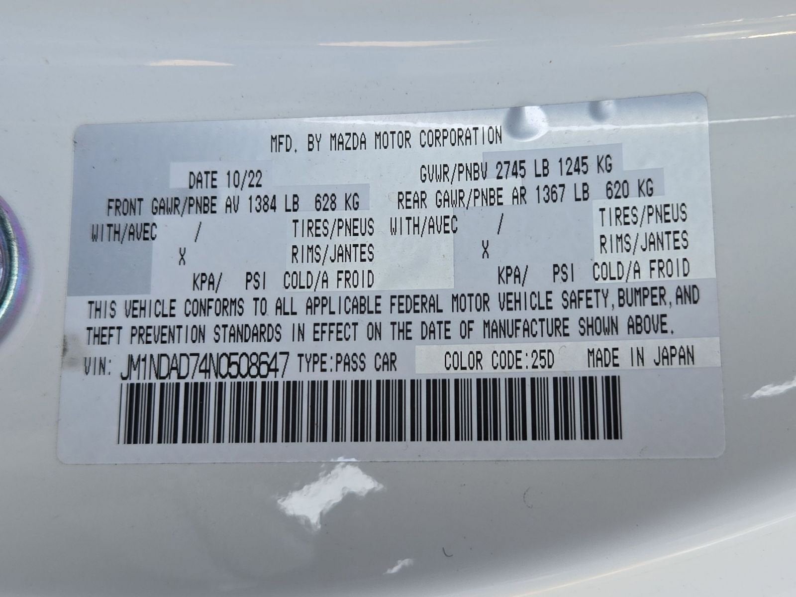 2022 Mazda Mazda MX-5 Miata Grand Touring