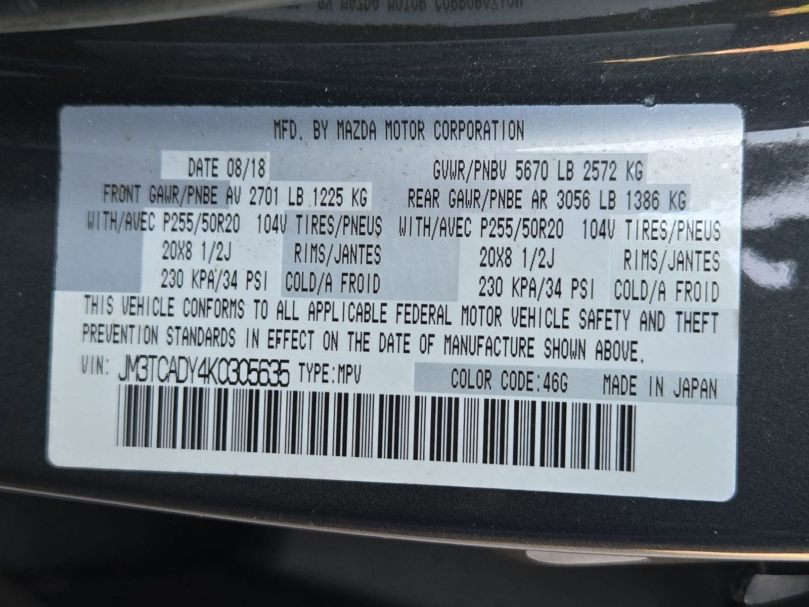 2019 Mazda Mazda CX-9 Grand Touring