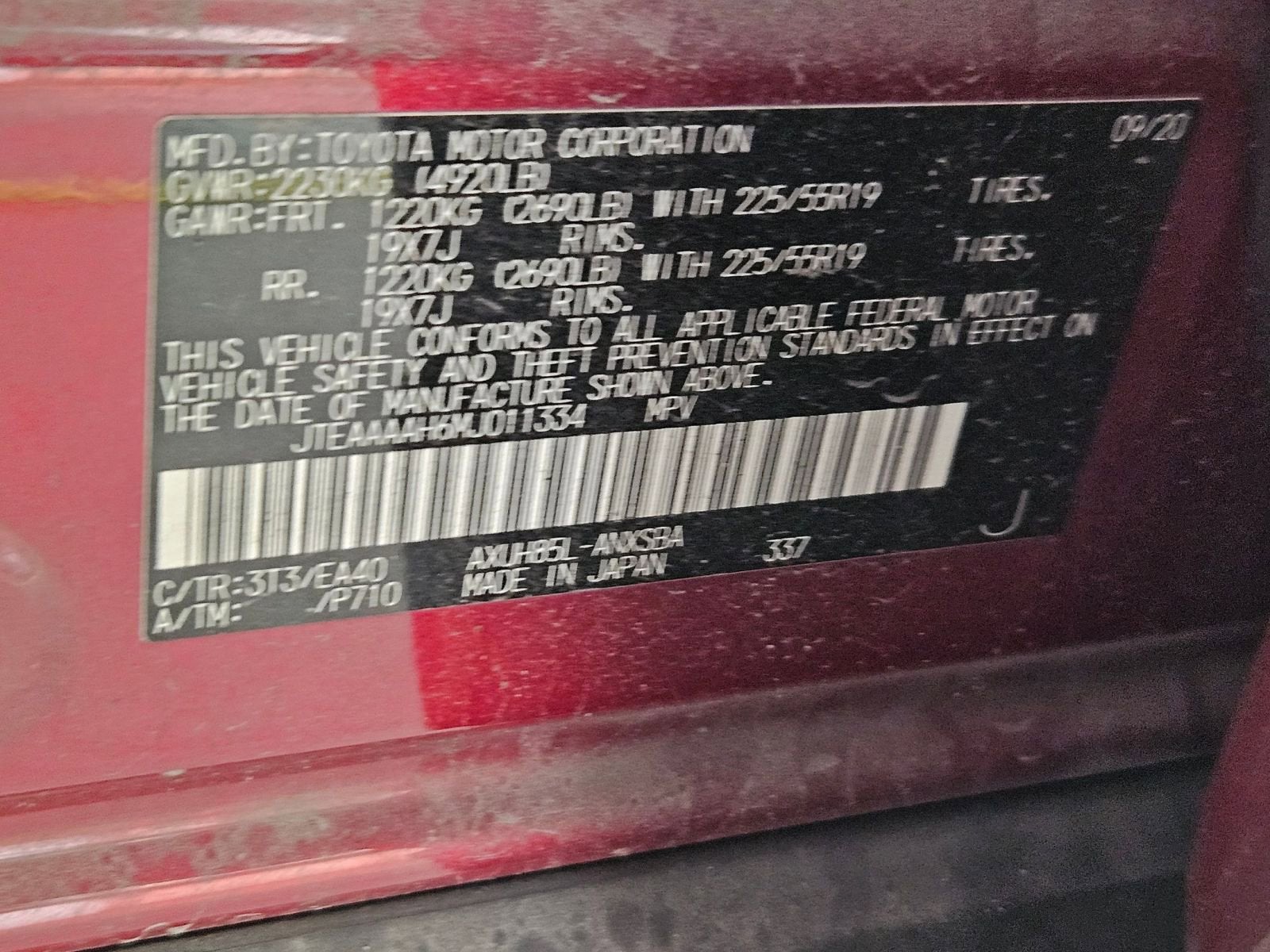 2021 Toyota Venza Limited