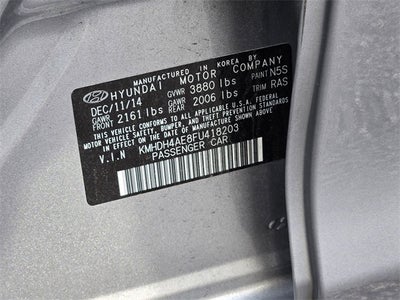 2015 Hyundai Elantra SE