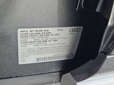 2022 Audi Q5 45 S line Premium Plus quattro