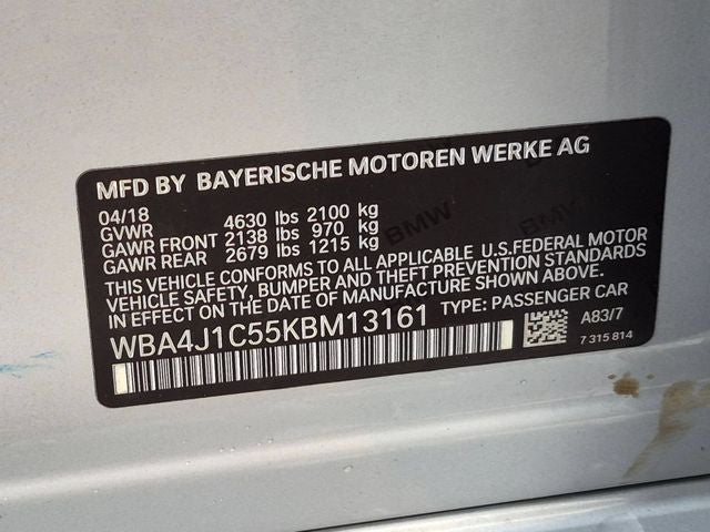 2019 BMW 4 Series 430i Gran Coupe