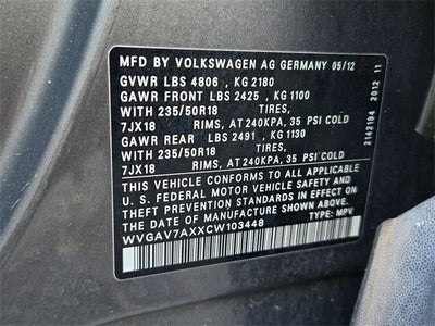 2012 Volkswagen Tiguan SE