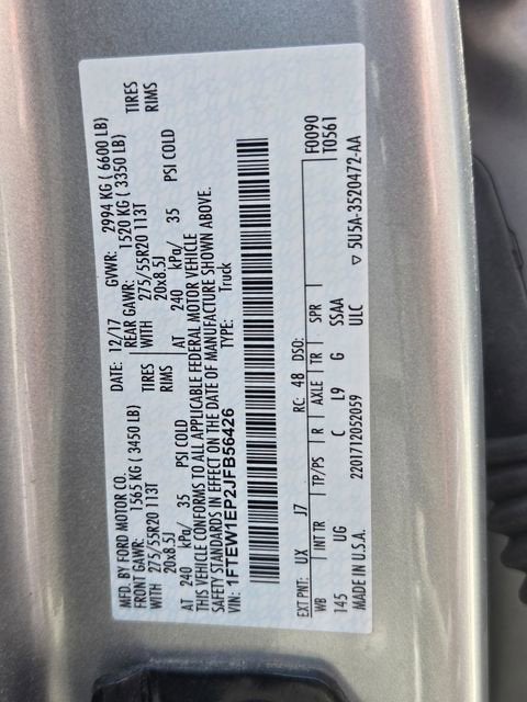 2018 Ford F-150 XL