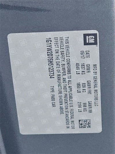 2017 Chevrolet Corvette Grand Sport Grand Sport 1LT