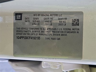 2015 Buick Verano 4DR SDN