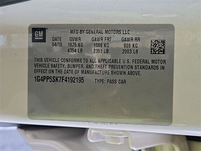 2015 Buick Verano 4DR SDN