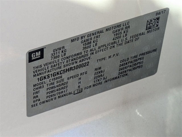 2017 GMC Yukon XL SLT