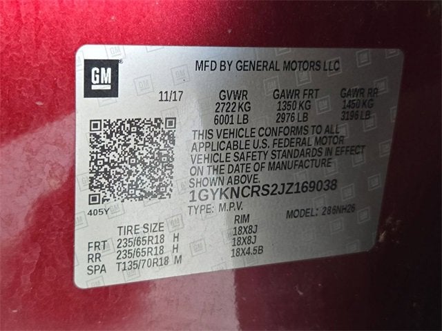 2018 Cadillac XT5 Luxury FWD