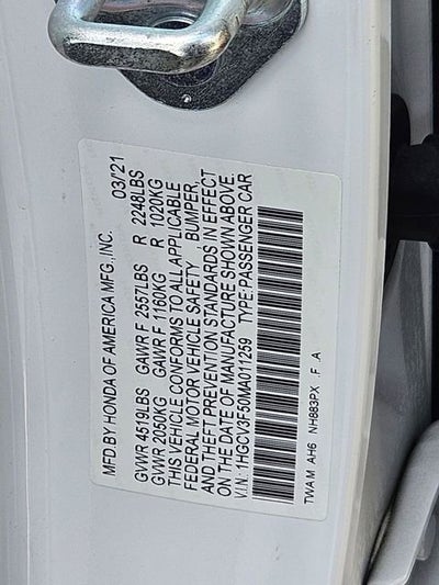 2021 Honda Accord Hybrid EX-L