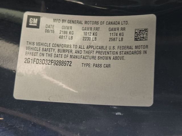 2015 Chevrolet Camaro LT