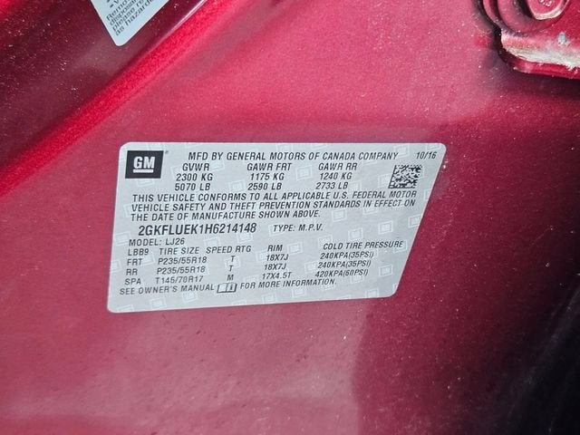 2017 GMC Terrain SLT