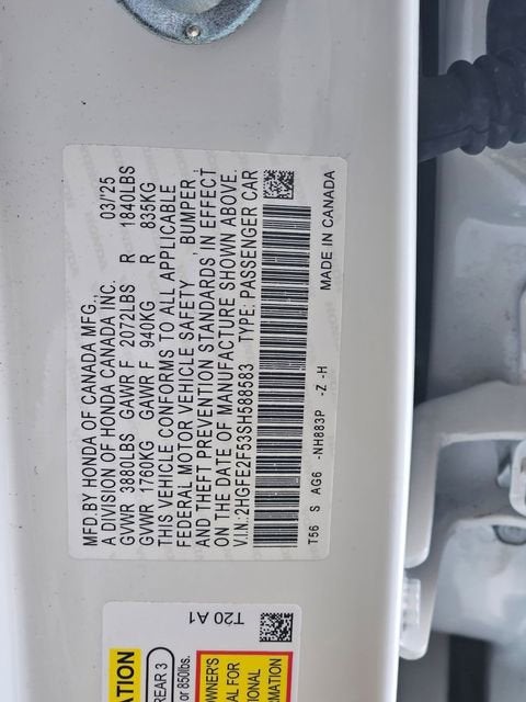 2025 Honda Civic Sedan Sport