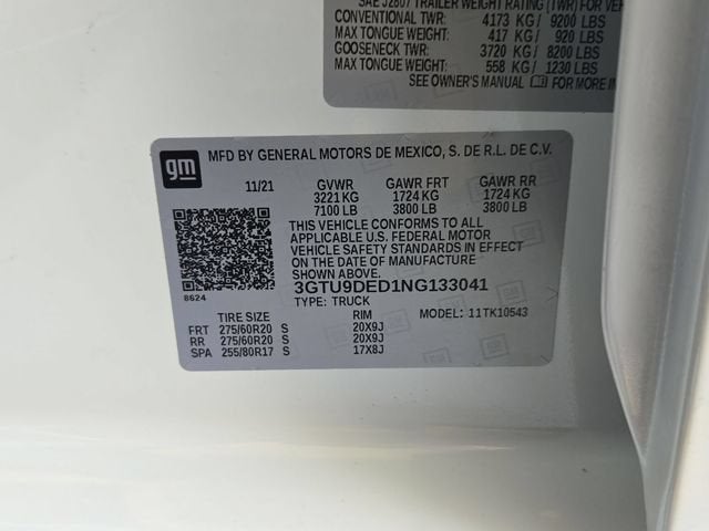 2022 GMC Sierra 1500 Limited SLT