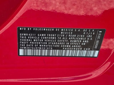 2015 Volkswagen Jetta 2.0L S
