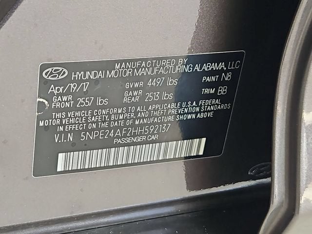 2017 Hyundai Sonata 2.4L